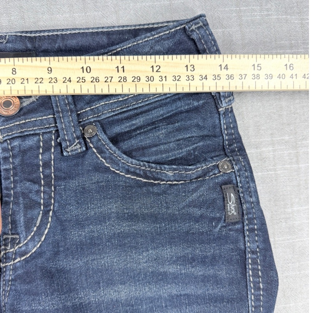 Silver Jeans Co Suki Slim Boot Dark Wash Denim W26 L33 L93616SSX405 - Picture 6 of 9